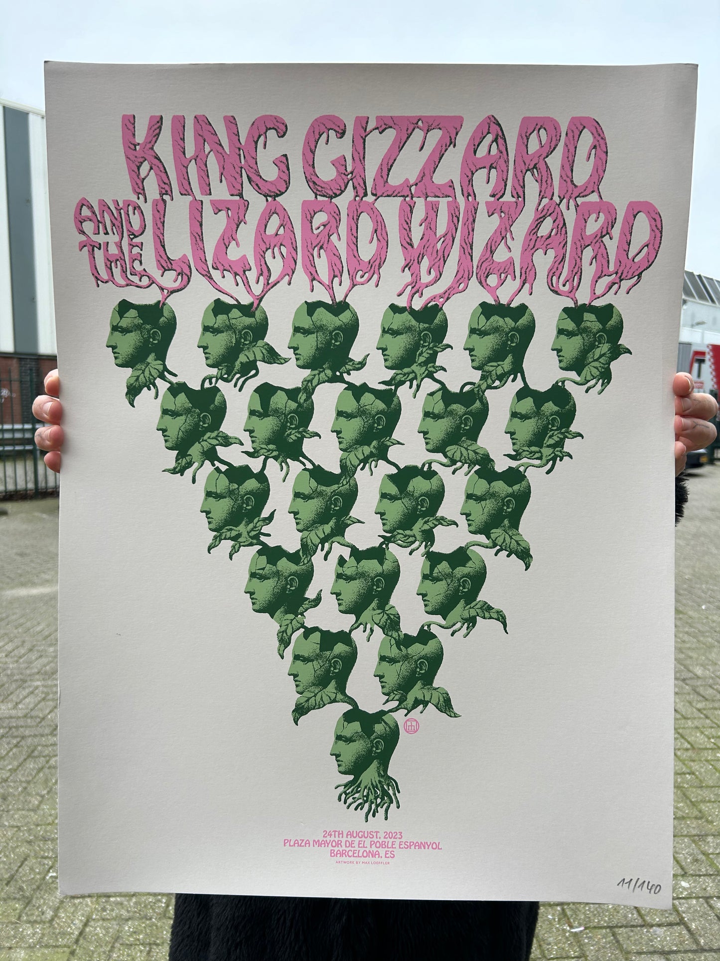 Plaza Mayor De El Poble Espanyol - Barcelona Spain - 24th August 2023 Poster