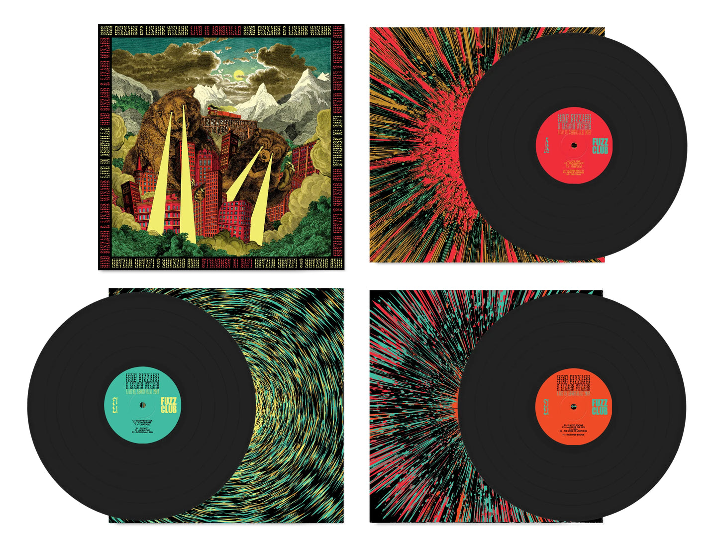 Live In Asheville Black 3LP (Bootleg by Fuzz Club)