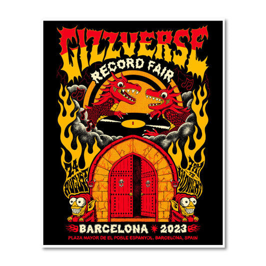 Gizzverse Record Fair - Barcelona Plaza Mayor De El Poble Espanyol - 24th August 2023 Poster